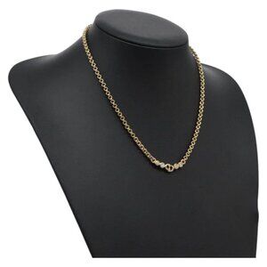 Christian Dior Necklace metal Gold Auth FF6874